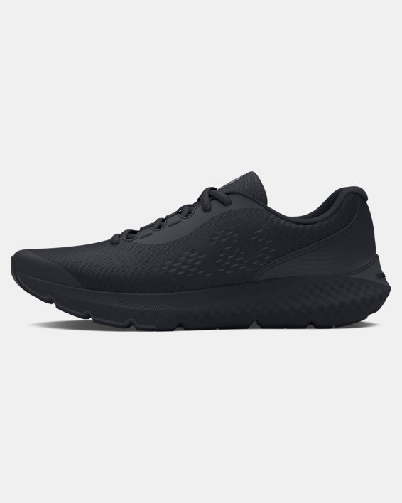 Boys' Grade School UA Rogue 4 Running Shoes in Black image number 5